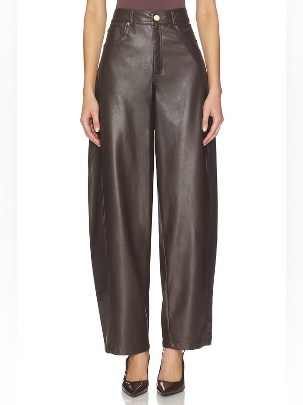 Women’s Lennon Pant in Brown Nonchalant Label - Picture 10 of 15
